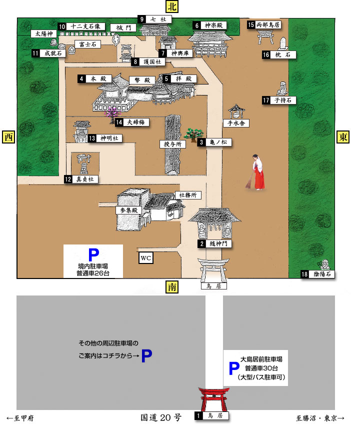 甲斐国一宮 浅間神社 境内散策
